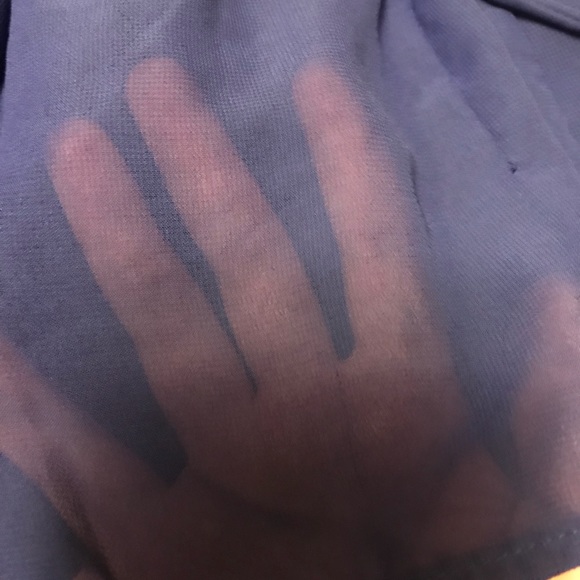 Blue shirt with buttons. - Picture 3 of 3